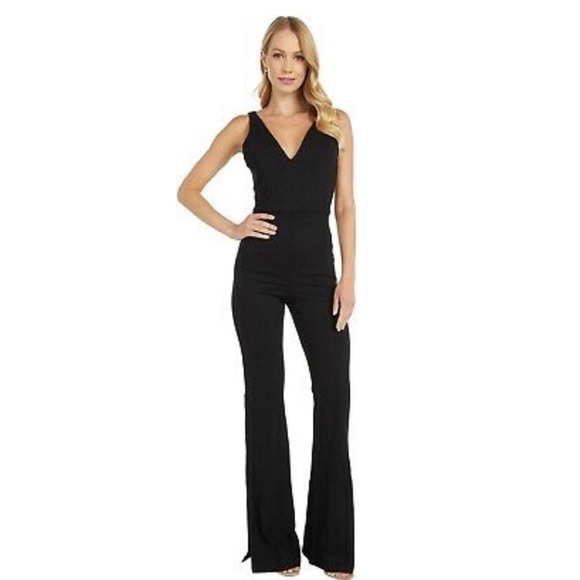 Socialite Pants - SOCIALITE DOUBLE V SPLIT HEM JUMPSUIT 🌸💖